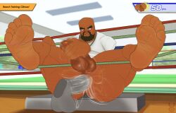 anal anal_sex ass balls bara beard boner bottomless disembodied_penis erection facial_hair feet floating_hands flufflecraft gay male male_only masturbation matt_(wii_sports) muscles muscular nintendo pantsless penis sex spread_legs wii wii_sports