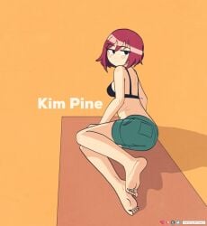 ass barefoot bikini_top feet kim_pine kt-draws scott_pilgrim tagme