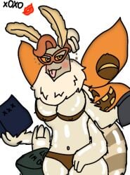 1monster 4_arms :p antennae antennae_(anatomy) anthro anthrofied beige_body blank_background blep blush boo'qwurm book books breasts bug clothed epic_boo'qwurm fluffy glasses hair_bun half-closed_eyes holding_object humanoid insect jojleboi333 looking_at_viewer megane monster moth moth_humanoid multi_arm multi_limb my_singing_monsters nipples_visible_through_clothing oiled orange_glasses orange_hair orange_sclera plain_background plump self_upload simple_background solo thick_thighs tongue_out traced underwear unusual_anatomy white_background wings yellow_eyes