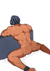 1boy abs anus army ass bara clayton_carmine cum gears_of_war hanamuransfw male male_only muscular muscular_male simple_background solo tagme video_games white_background