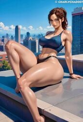 ai_generated ass big_ass big_breasts breasts charlychad007 claire_redfield resident_evil resident_evil_2 solo thick_thighs wide_hips