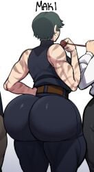 ass ass_focus ass_to_ass big_ass big_butt blackwhiplash bwl fat_ass female female_focus femdom jujutsu_kaisen large_ass large_butt leash_pull tagme tomboy yuta_okkotsu zenin_maki