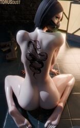 highres riot_games tattoo torusdust valorant viper_(valorant)