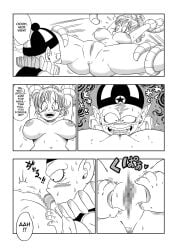 bulma_briefs cunnilingus deep_cunnilingus dragon_ball dragon_ball_(classic) monster monster_rape pilaf rape tongue_fucking