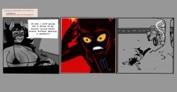 4chan car car_accident car_crash collar comic dialogue funny homestuck huge_breasts humor jade_harley mind_control mostly_monochrome ms_paint_adventures parody skimpy_clothes soldierexclipse tagme unexpected vriska_serket