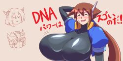 aile alternate_breast_size armpits huge_breasts mega_man mega_man_zx mega_man_zx_advent noburockman tagme tomboy