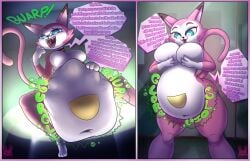 1girls 2021 2d 2d_(artwork) background belly big_breasts breasts catgirl doraemon english_text female female female_only furry grabbing_own_breast grabbing_own_breasts heart-shaped_pupils noramyako open_mouth paws pink_body pink_skin robot robot_cat robot_catgirl robot_girl showing_teeth standing stomach text text_bubble uncensored vore vore vore_belly weight_gain