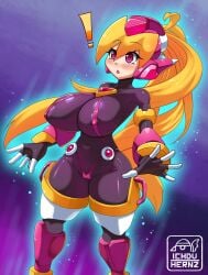 big_breasts bodysuit ciel_(mega_man) ichduhernz mega_man mega_man_zero tagme