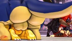 3_toes 4_fingers 4boys all_fours anal anal_sex animated arena big_ass bowser chubby claws crossover cum cum_inside cum_string doggy_style domestic_pig domination donkey donkey_kong donkey_kong_(series) dragon dragon_ball feet feet_up fur furry ganon gay giran gorilla haplorhine koopa male mammal mario_(series) mating_press moonwulf multiple_boys nintendo paws precum precum_string primate public public_sex rape royalty soles sound sound_effects source_filmmaker suina tagme the_legend_of_zelda thick_thighs thrusting toe_claws toes tuft tusks vein veiny_penis video yaoi