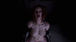 bloodrayne cowgirl_position female_orgasm green_eyes muscular_female penetration rayne red_hair sigewinesson toned_female vampire