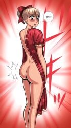 ass breasts embarrassed queen_vivian stravaganza_-isai_no_hime- walkingdeadmann wardrobe_malfunction