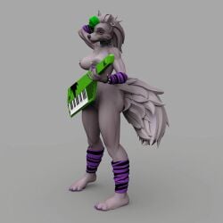 3d animated anthro bambookat five_nights_at_freddy's furry mp4 no_sound roxanne_wolf_(fnaf) solo tagme turntable_(animation) video