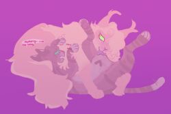 cunnilingus domestic_cat duo felid feline felis female female/female feral hi_res leafpool_(warriors) mammal mothwing_(warriors) oral purple_background sex simple_background soldogcat1974 vaginal_penetration warriors_(cats)