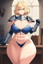 1girls ai_generated armor big_ass big_breasts blonde_hair blonde_hair_female blue_eyes blue_eyes_female breasts bubble_butt female female_only focus_on_ass genderswap_(mtf) huge_ass huge_breasts looking_at_viewer muscular_female pauldrons poseidon poseidon_(shuumatsu_no_valkyrie) rule_63 short_hair shuumatsu_no_valkyrie solo thick_ass thick_legs thick_thighs voluptuous