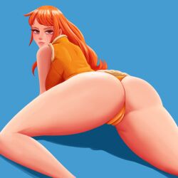 ass ass_focus egghead eye_contact female female_only iwydraws nami one_piece panties post-timeskip solo