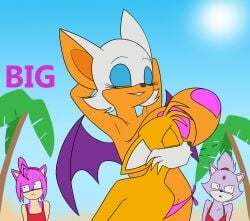 1boy 2d amy_rose animated animated_gif anthro armpits bat beach big_breasts bikini_bottom blaze_the_cat breasts color creatiffy english_text female fox frame_by_frame gif large_breasts loop male meme nipple_pasties older_female pasties rouge_the_bat sega slapping_with_breasts sonic_(series) sonic_adventure_2 sonic_the_hedgehog_(series) tagme tails_the_fox tease text younger_male