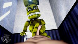 3d_(artwork) absurd_res anthro digital_media_(artwork) five_nights_at_freddy's foot_fetish foot_play footjob hi_res plushtrap plushtrap_(fnaf) rookieanimator210 sex