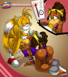 arden_the_hedgehog biting_lip blowjob blush cum_meter edging hedgehoglove imminent_cumshot milf orgasm_meter original_character resisting_orgasm sonic_(series) sonic_the_hedgehog_(series) standing sucking tails tails_the_fox trying_not_to_cum