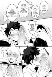 2boys 2d bakugou_katsuki big_penis black_hair blonde_hair blush boku_no_hero_academia comic domination english english_text erect_penis erection eyes gay gay_male hair izuku_midoriya katsuki_bakugou kyosein male male/male male_focus male_only midoriya_izuku muscles muscular muscular_male my_hero_academia my_hero_academia_(finale) oral oral_sex penis penis_in_mouth penis_lick penis_out sex text uncensored yaoi