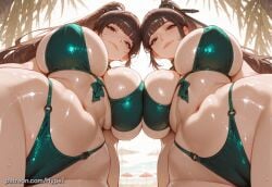ai_generated alternate_version_at_source android android_girl asian asian_female ass beach big_breasts breasts breasts_to_breasts brown_hair clone eve_(stellar_blade) female hips hypet long_hair outdoors outside shiny shiny_skin solo stellar_blade summer sunny tagme thick thick_ass thick_legs thick_thighs thighs video_game_character video_games voluptuous voluptuous_female wet wet_body wide_hips