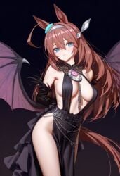 1girls ai_generated animal_ears anthropomorphization artist_request eyes female hair legs mihono_bourbon_(umamusume) skin tagme umamusume umamusume_pretty_derby young