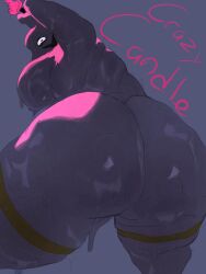 adawndraws asscheeks back back_view backboob big_ass big_breasts big_breasts big_hips big_thighs black_pupils bottom_view candle candle_wax candlelight creepy_smile dark_skin dark_skinned_female female fire hand_up high_resolution highres huge_ass huge_breasts huge_breasts huge_hips huge_thighs leg_strap leg_straps looking_back looking_down naked naked_female nude nude_female oc open_mouth original_character short_hair simple_background smiling solo solo_female sweat sweatdrop sweaty sweaty_ass sweaty_body sweaty_breasts sweaty_butt sweaty_legs sweaty_thighs text voluptuous voluptuous_female