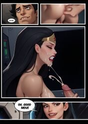 ai_generated big_barda cum_on_face cumshot dc_comics finger_in_ass handjob jerking_off_another mister_miracle orgasm_from_handjob scott_free wonder_woman wonder_woman_(series)