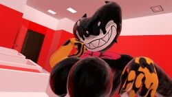 bendy_and_the_ink_machine big_breasts big_smile breasts breasts_out cally3d cryptiacurves ink_bendy ink_darling_(cally3d) ink_demon no_eyes selfie selfie_pose vrchat vrchat_avatar vrchat_media vrchat_model
