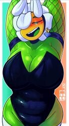 1girls 2020s 2025 2d 2d_(artwork) anthro anthrofied armpits ass big_breasts black_leotard breasts bunny_ears bunnysuit child_bearing_hips cleavage clothing curvy curvy_body curvy_female curvy_figure eyebrows eyelashes female female_focus female_only fishnet fishnet_armwear fishnets flora_fauna hi_res highres hips large_breasts leotard looking_at_viewer marigold_(pvz) pinup plant plant_girl plant_humanoid plantie plants_vs._zombies plants_vs_zombies popcap_games smile smiling smiling_at_viewer solo solo_female srrealleaf sweat sweaty sweaty_body thick_thighs thighs white_thighhighs wide_hips