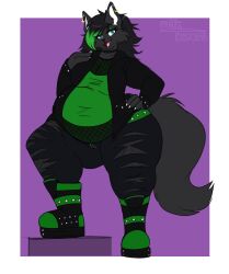 bbw big_breasts breasts cleavage female furry huge_breasts kibblesyourbits overweight thick_thighs wide_hips