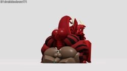 2boys 3d afro anus artist_name ass balls bottom_heavy cum cum_inside drakbloxlover771 drakobloxxer gay homosexual interspecies male penis red_body roblox robloxian sex tagme thick_thighs thighs top top_heavy tree