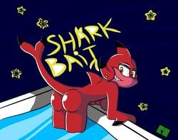 1girls archie_comics ass bent_over big_breasts blade_the_shark breasts comic female female_only fin fish looking_at_viewer marine nude pussy randomobliquity_(artist) shark sharp_teeth smile solo sonic_(series) tail teeth text watermark