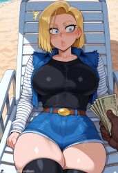 android 18 from dragon ball by fuyubloom
