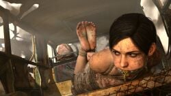 anna_miller_(metro) dirty dirty_feet feet feet_focus feet_together feet_up ironlawbringer metro_(series) metro_exodus tagme tied_up