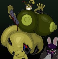 1boy 1girls absurd_res animatronic ass ass_bigger_than_head big_ass big_breasts big_penis breasts breasts_bigger_than_head breasts_bigger_than_torso female female_focus five_nights_at_freddy's five_nights_at_freddy's_3 fnaf gigantic_ass gigantic_breasts gigantic_penis hi_res huge_ass huge_breasts huge_cock hyper_ass hyper_breasts hyper_penis male penis robot springtrap_(fnaf) stemingbunbun stemingbunbun_(character) tagme thick_thighs thighs topless topless_female
