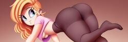 big_ass_(female) bigass blonde_female blonde_hair cassidy_(saymanart) digital_drawing_(artwork) digital_media_(artwork) female saymanart showing_ass thick_thighs transparent_clothing