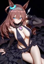 1girls ai_generated animal_ears anthropomorphization artist_request eyes female hair legs mihono_bourbon_(umamusume) skin tagme umamusume umamusume_pretty_derby young