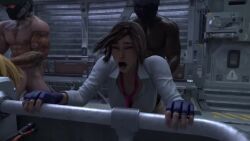 1boy 1girls 3d animated dark-skinned_male dark_skin duo emilie_de_rochefort female hornybeetle kazama_asuka light-skinned_female light_skin male namco no_sound sex sex_from_behind straight tagme tekken tekken_8 video video_games
