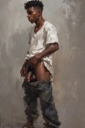 ai ai_art ai_generated athletic athletic_male ballbusting balls cock cock_and_ball_torture colorluck dick flaccid flaccid_penis male male_focus male_only nutshot penis pubes pubic_hair saggy_balls teen teen_boy teenage_boy teenager testicles twink young young_male younger_male