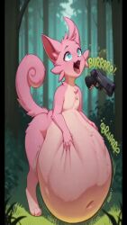 1girls 2025 3_toes 4_fingers absurd_res ai_generated anthro anus apron apron_only areola areola_slip ass big_breasts big_butt birthday birthday_cake breasts brown_eyes burp burping cake cattiva chapsan clothing dessert english_text feet female female_only fingers food happy_birthday horn huge_butt hyper hyper_butt inflation kobold looking_at_viewer looking_back looking_back_at_viewer low_res male male_voice_actor male_voicing_a_female meme mp4 open_mouth palworld shitpost side_boob slideshow solo sound tagme tales_of_sezvilpan text thick_thighs tiki_(joaoppereiraus) toes video voice_acted volume_warning vore vore_belly wide_hips
