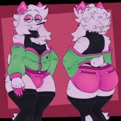 1boy cryptiacurves deltarune male male_only ralsei sfw smoking solo