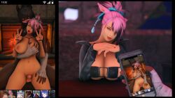 1futa 3d before_and_after double_v final_fantasy final_fantasy_xiv fucked_silly futanari gpose(ffxiv) grabbing_from_behind peace_sign phone phone_screen photo picture tagme yunohowitbe zephyr_winds