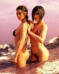 3d abs asian asian_female ass bikini black_hair bubble_butt busty caitlyn_connors faith_connors faith_connors_(mirror's_edge_catalyst) female female_focus female_only hourglass_figure isabel_kruger major_guardian makeup mirror's_edge mirror's_edge_catalyst navel short_hair tagme tattoo thong wide_hips