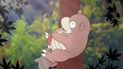 angry animated colrblnd_(artist) cum cum_in_mouth dubious_consent ejaculation feral male_only masturbation mp4 nintendo no_sound pokémon_(species) pokemon pokemon_(species) slowbro sunset tagme video