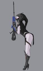 dmc43dmc43 gun high_heels legs overwatch widowmaker