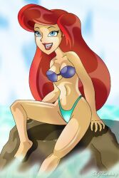 ariel bikini disney edit recolor red_hair swimsuit swimwear the_little_mermaid xjkenny