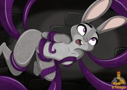 a-fitzga anthro disney judy_hopps nude purple_eyes tentacle tentacle_penetration tentacle_sex zootopia