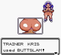 1boy 1girls anal animated dark-skinned_female english_text ethan_(pokemon) kris_(pokemon) leftloversz nintendo pixel_animation pixel_art pokemon pokemon_gsc self_upload sex_from_behind twintails white_background