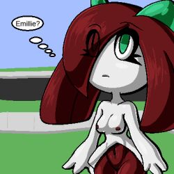 alternate_color big_breasts breasts charlie_(zanbonsen) female kirlia pokémon_(species) pokemon pokemon_(species) zanbonsen