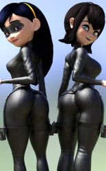 2girls 3d 3d_(artwork) ass athletic athletic_female big_ass big_breasts bottom_heavy breasts brown_hair bubble_ass bubble_butt busty cleavage crossover curvaceous curvy curvy_figure digital_media_(artwork) disney eyebrows eyelashes eyes female female_focus female_only fit fit_female hair hero heroine hips hotel_transylvania hourglass_figure huge_ass huge_breasts humanoid large_ass large_breasts legs light-skinned_female light_skin lips mature mature_female mavis_dracula pixar slim slim_waist straight_hair superhero superheroine the_incredibles the_incredibles_2 thick thick_hips thick_legs thick_thighs thighs top_heavy upper_body vampire violet_parr voluptuous vtemp waist wide_hips